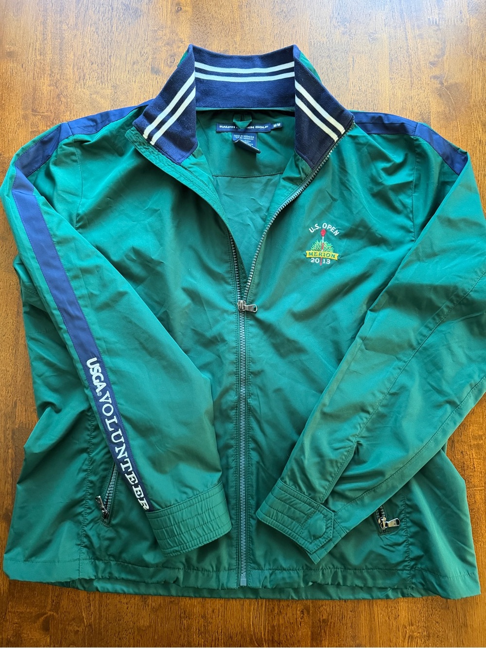 Polo Ralph Lauren Golf US Open 2013 Merion Volunteer Jacket Men's Medium Green